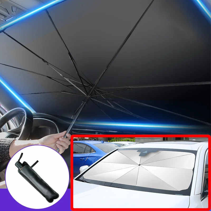Windshield Sun Shade - Składana osłona przeciwsłoneczna do samochodu, parasol