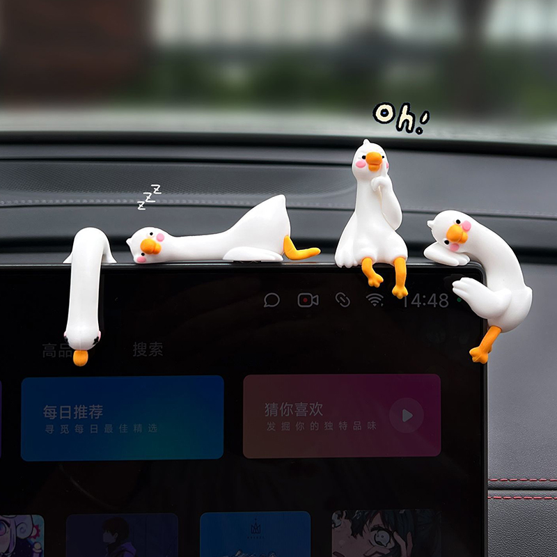 Car Accessories Gift Ideas - △ Żywiczna figurka kaczki 3D, urocza