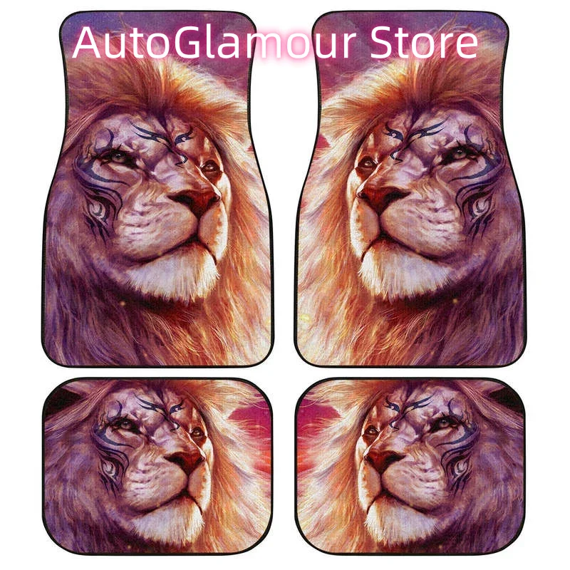 Car Accessories Gift Ideas - Dywaniki samochodowe z motywem lwa wojownika,