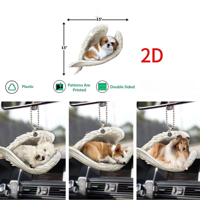 Kreatywny Śpiący Aniołek z Skr – Car Accessories Mirror Hanging recenzja i cena