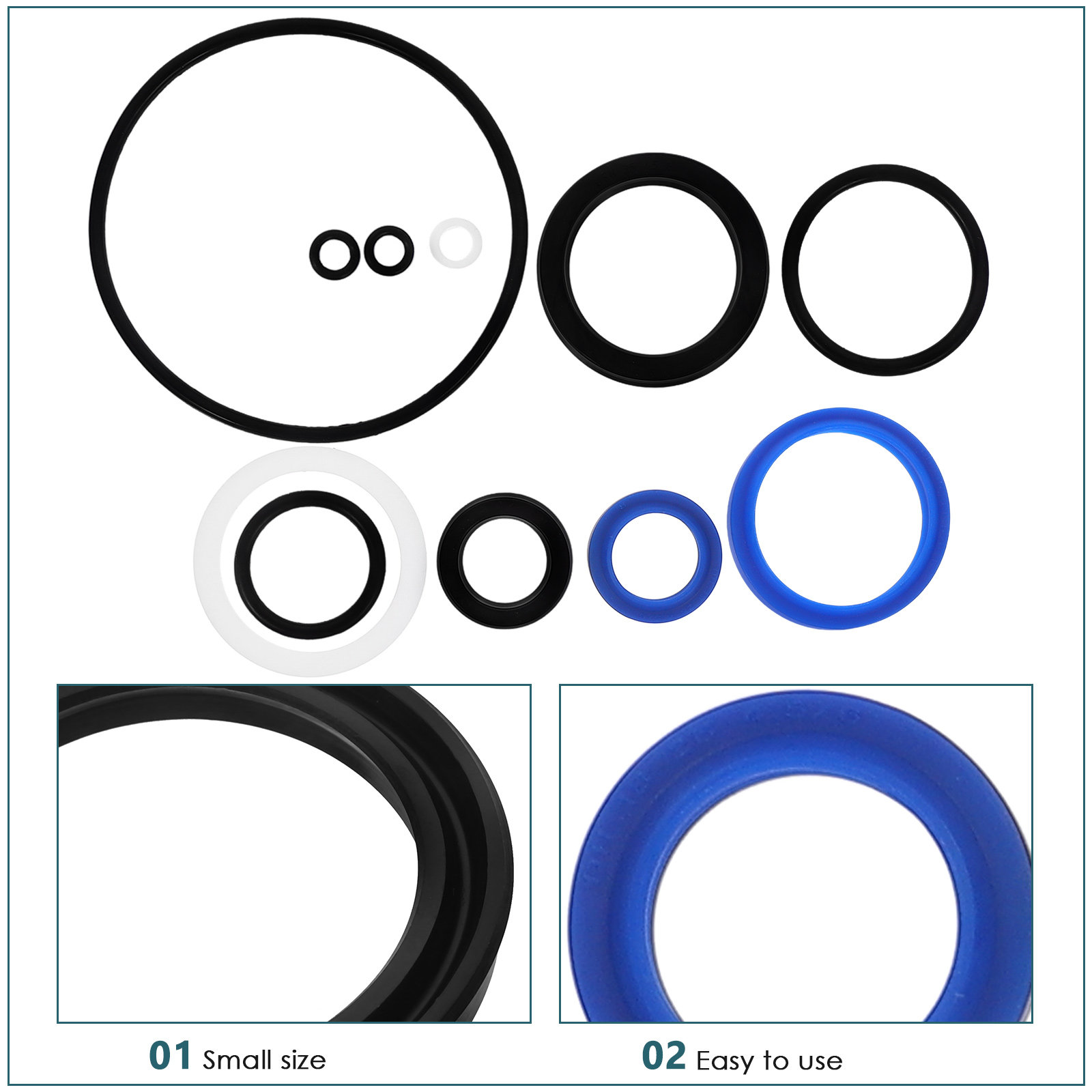 10 szt. Zestaw gumowych pierśc – Car Accessories Kit recenzja i cena